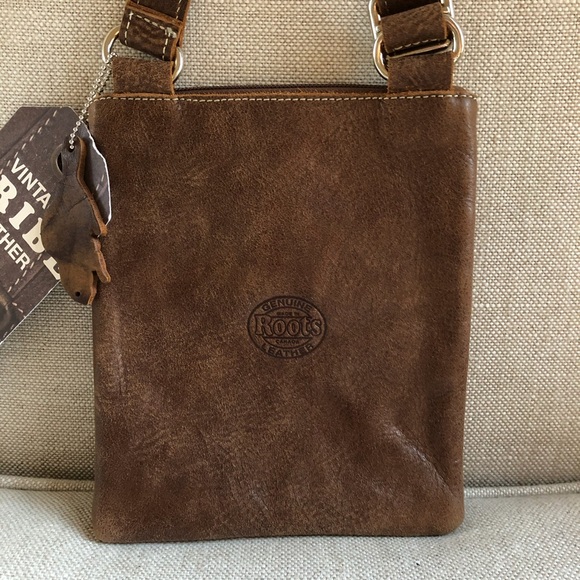 Roots Bags Roots Tribe Crossbody Brown Leather Nwt Poshmark
